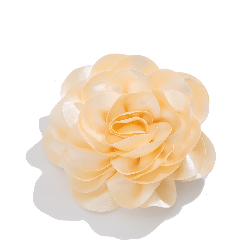Applique Patch Flower - DIY 3D Large Fabric Flower Brooch