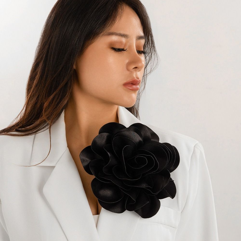 DIY 3D Large Fabric Flower Bro - Applique Patch Flower 评论和价格