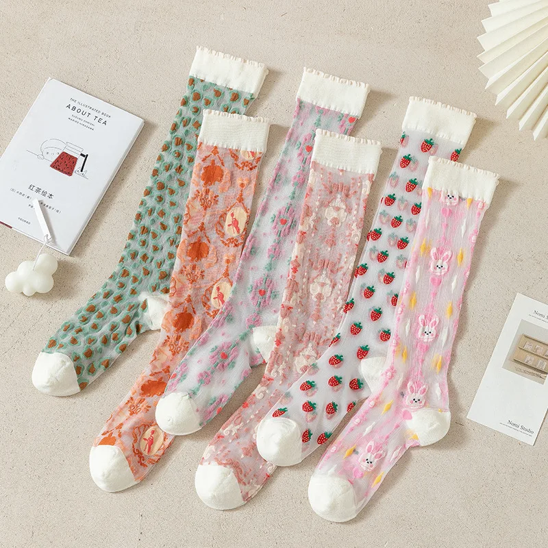 Summer Thin Women Stockings Ul - Crystal Mesh Fabric 评论和价格