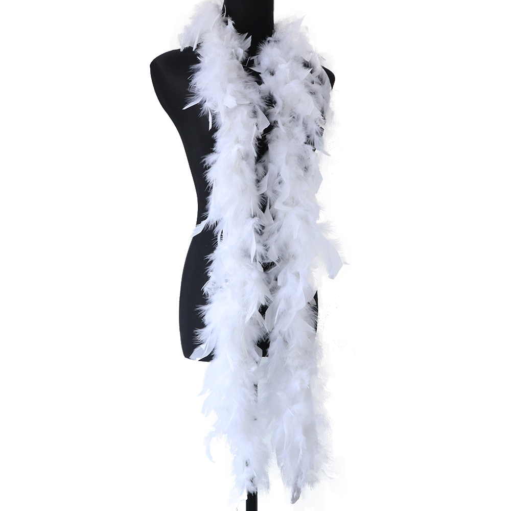 2 Yards Fluffy White Feather B - Feather Trim Marabou 评论和价格