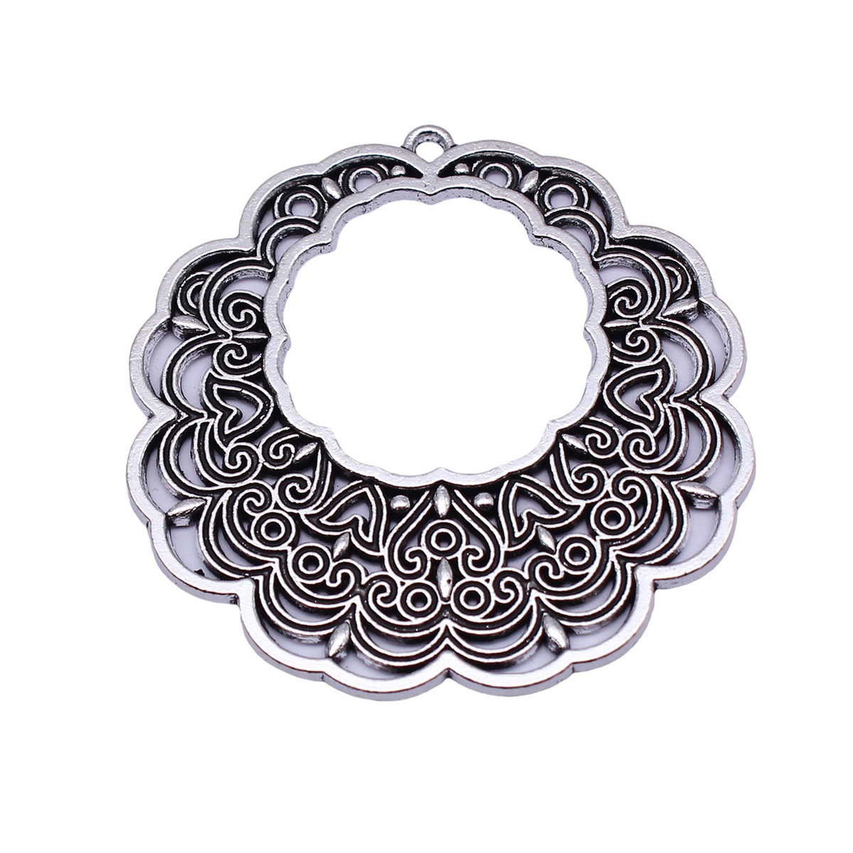 Boho Ethnic Mandala Pendant Fl - Embellishment Crafts 评论和价格