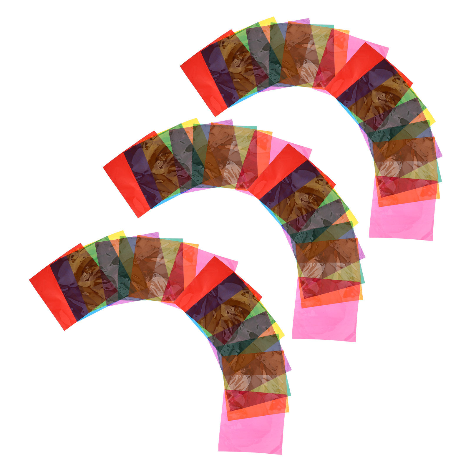 90Pcs Colored Cellophane Paper - Craft Embellishment 评论和价格