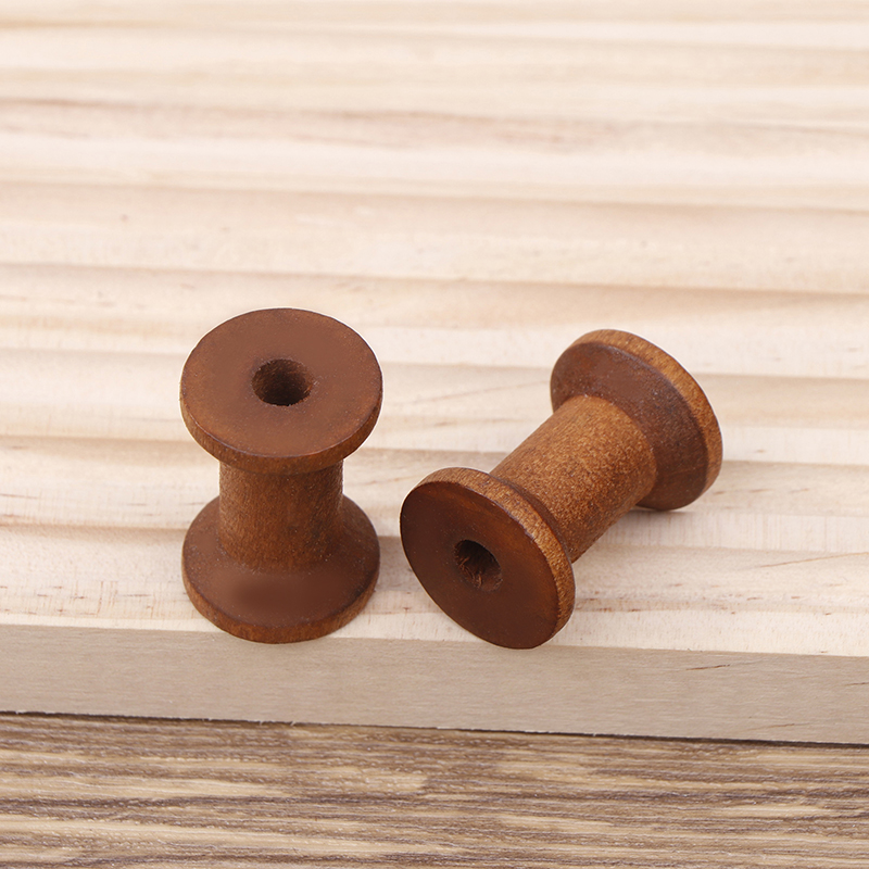 10Pc Vintage Wooden Spools DIY - Organza Ribbon Spool 评论和价格