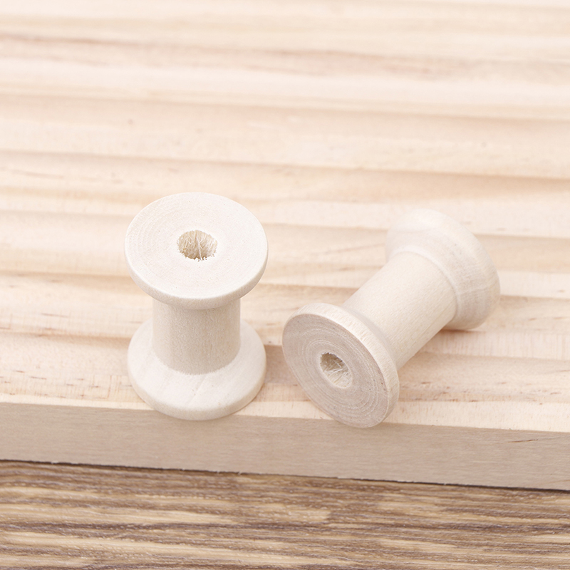 10Pc Vintage Wooden Spools DIY - Organza Ribbon Spool 评论和价格