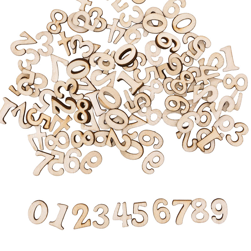 100pcs Letters Wooden Alphabet - Embellishments For Scrapbooking 评论和价格