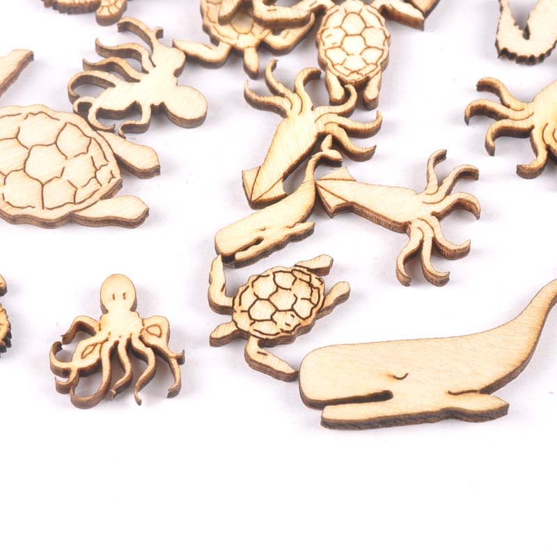20Pcs 25-40mm Sea Turtle/horse - Craft Embellishment 评论和价格