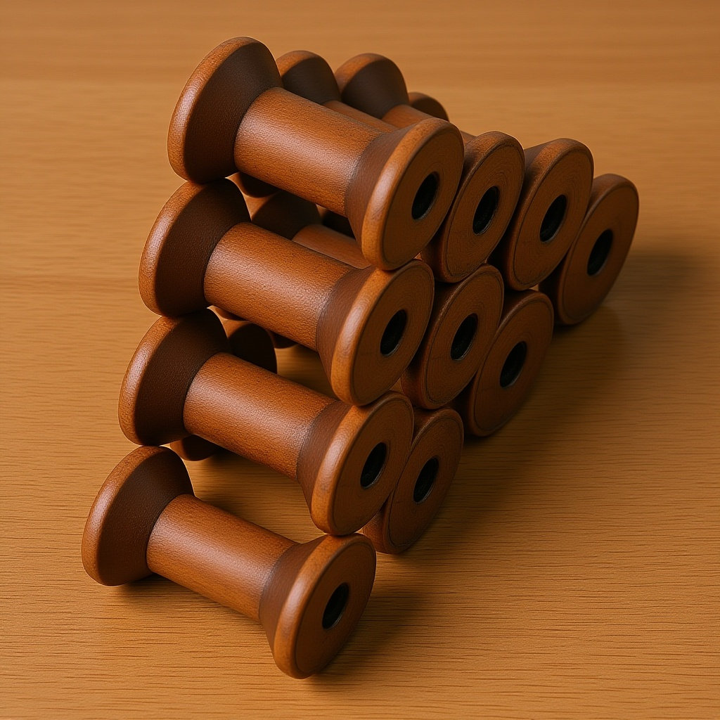 10Pcs Vintage Wooden Spools Na - Organza Ribbon Spool 评论和价格