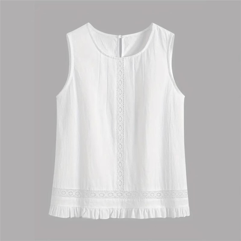 New Women Summer 2Piece Set Wh - Elastic Lace Trim 评论和价格