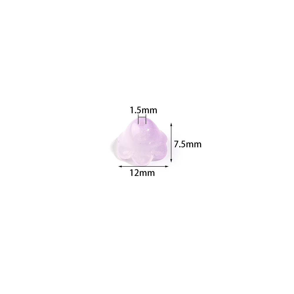50pcs 12x7.5mm Colorful Lily o - Embellishment Crafts 评论和价格