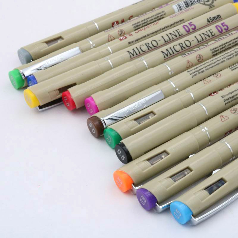 12 Colors Porous-Point Pens Dr - Copic Marker Sketch 评论和价格