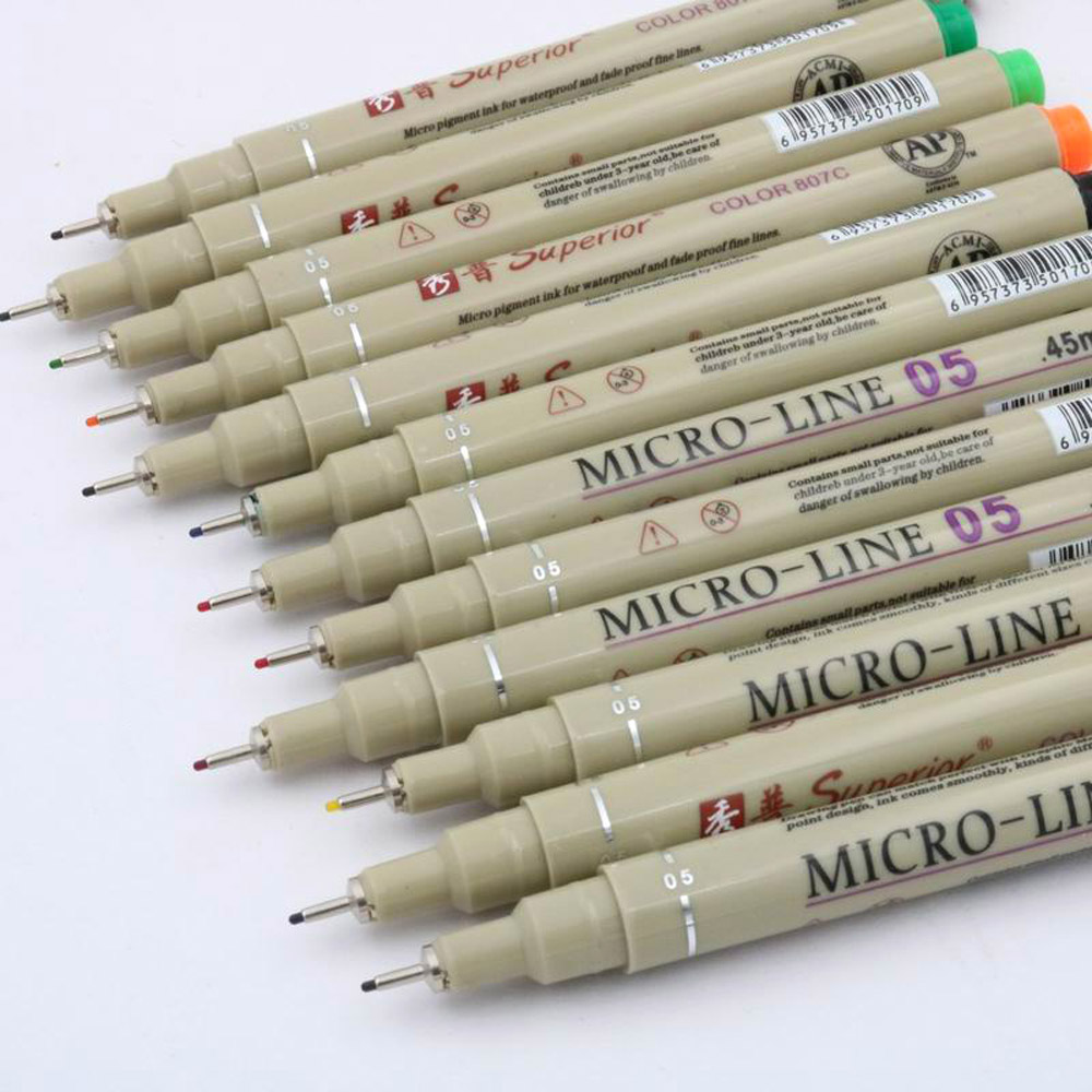 12 Colors Porous-Point Pens Dr - Copic Marker Sketch 评论和价格