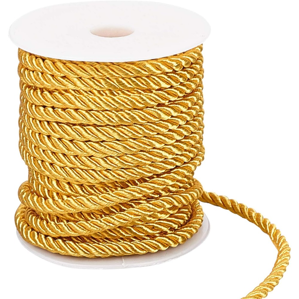 59 Feet Gold Cord 5mm Twisted  - Cord Trim Twisted 评论和价格
