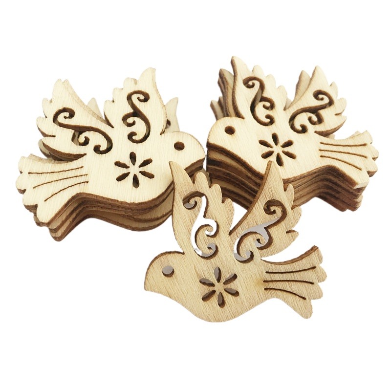 50pcs Unfinished Wooden Peace  - Craft Embellishment 评论和价格