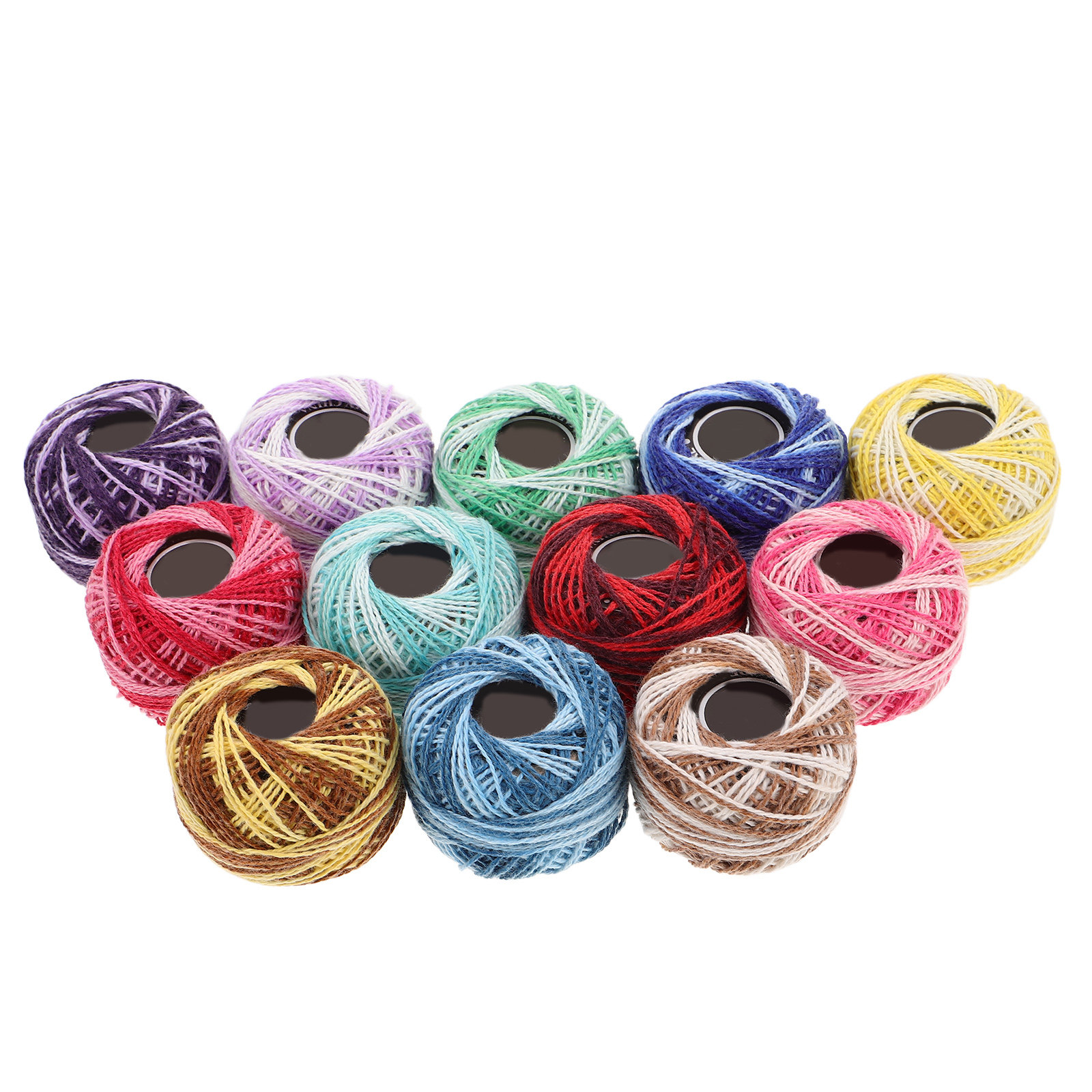 12Pcs Colorful Cotton Embroide - Embroidery Craft 评论和价格