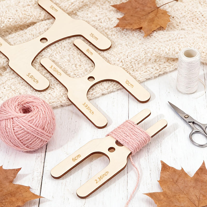4pcs Wooden Pom-Pom Maker Set  - Pom Pom Maker Tool 评论和价格