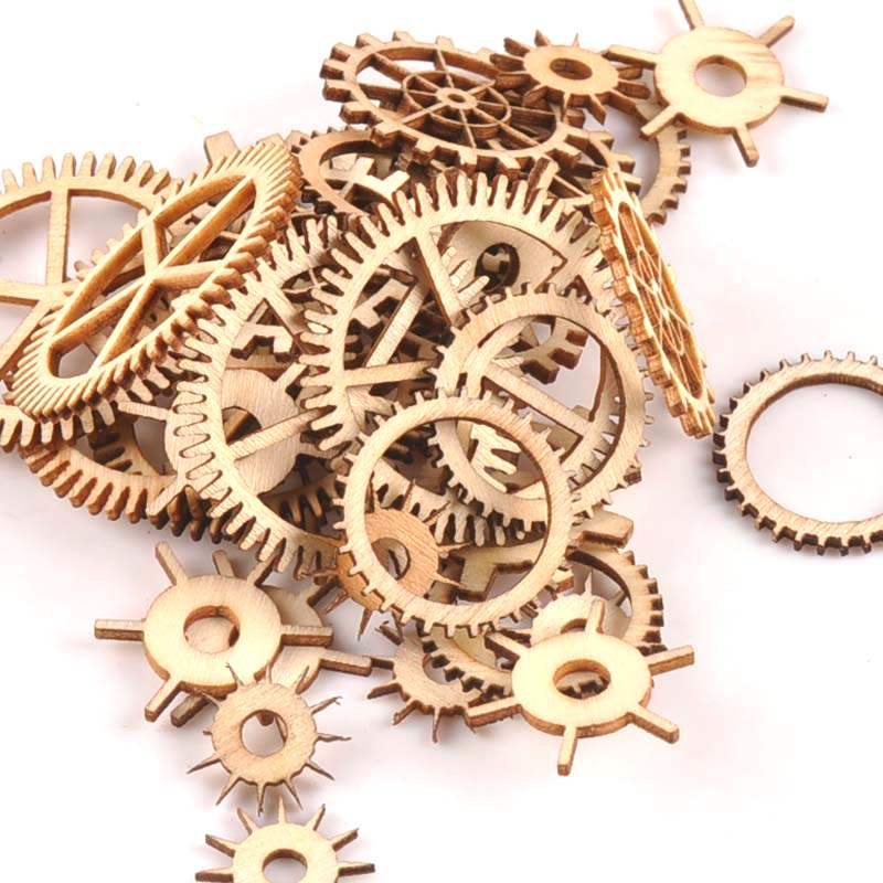 20-40mm 36pcs Unfinished Wood  - Embellishments For Scrapbooking 评论和价格