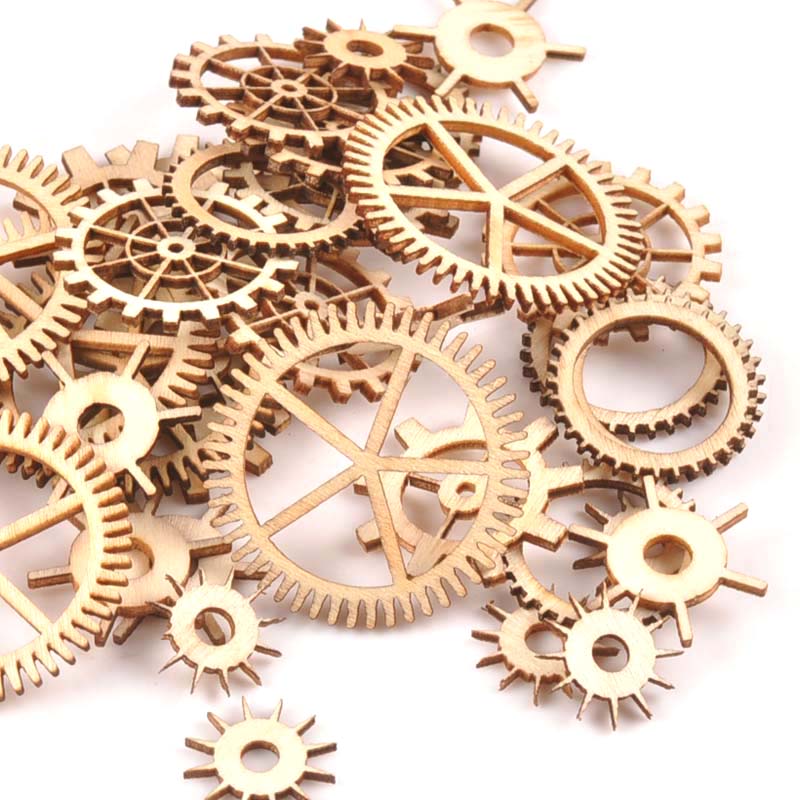 20-40mm 36pcs Unfinished Wood  - Embellishments For Scrapbooking 评论和价格