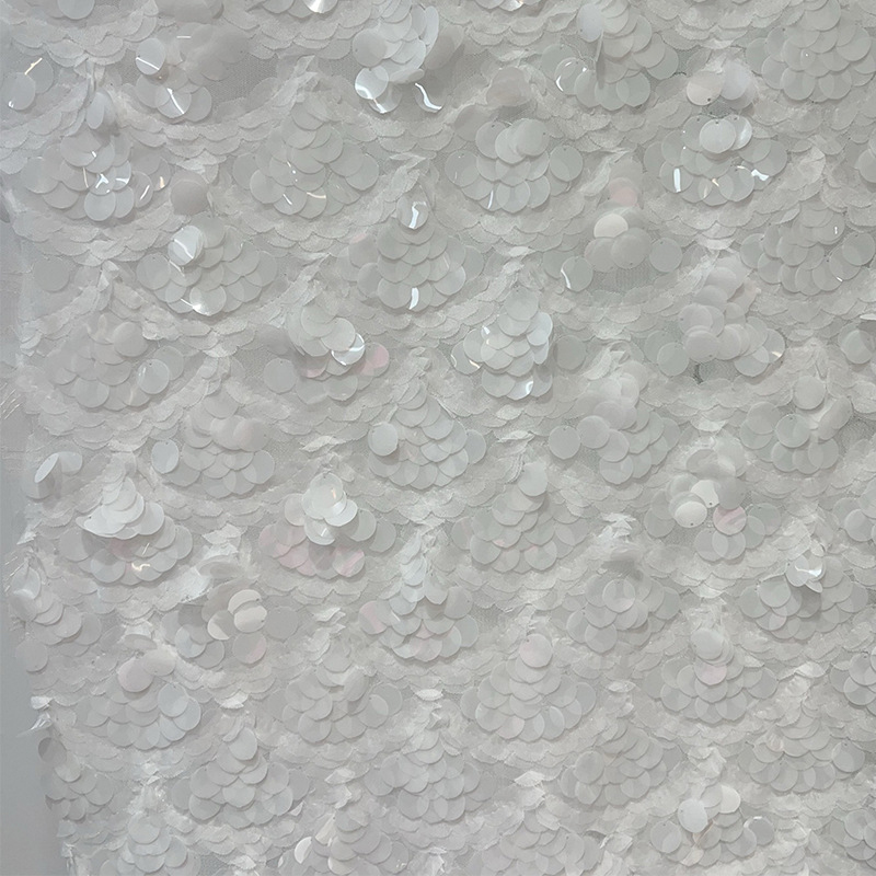Mesh Base Cloth Sequin Embroid - Crystal Mesh Fabric 评论和价格