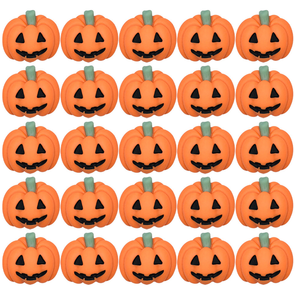 50Pcs Mini Resin Pumpkin Charm - Embellishment Crafts 评论和价格