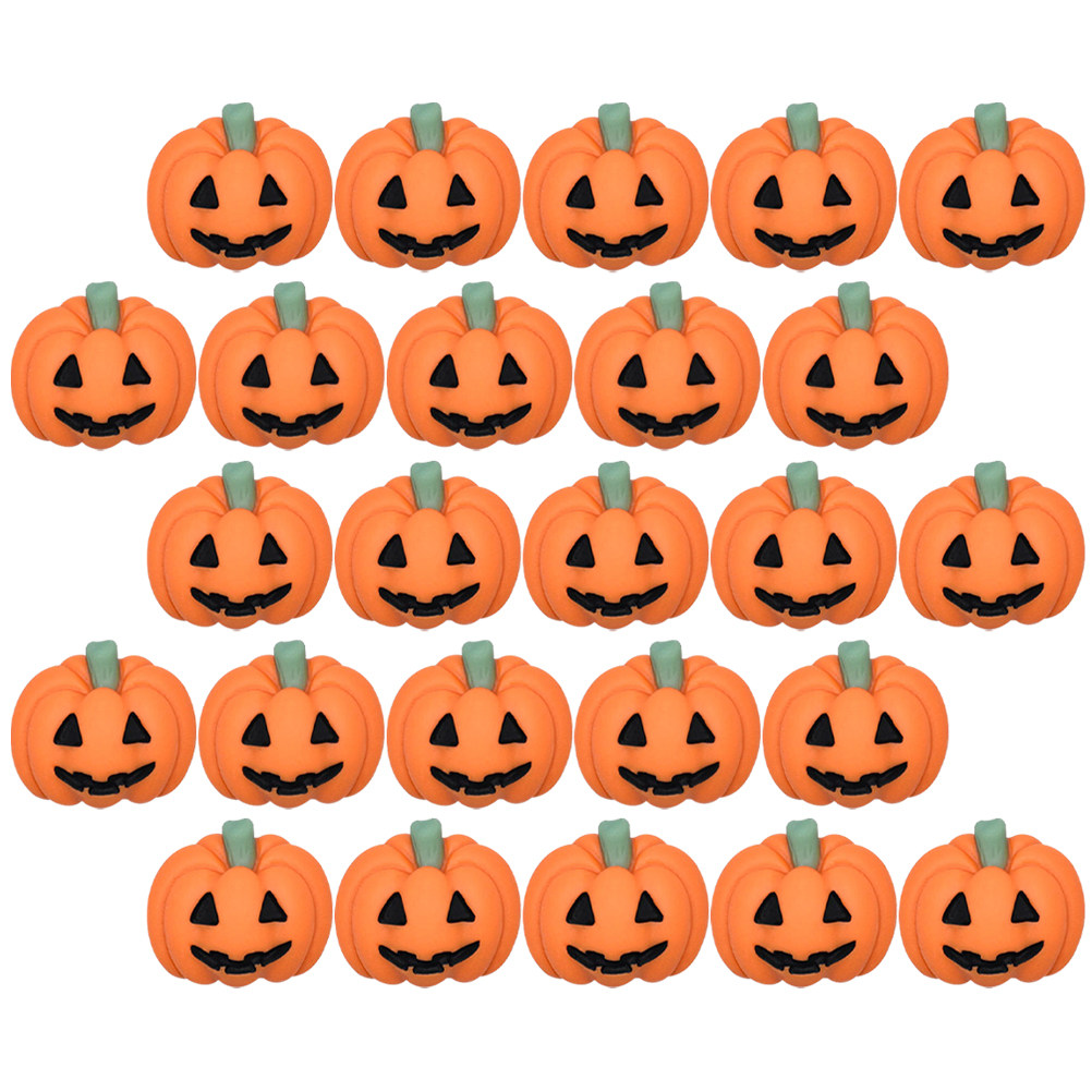 50Pcs Mini Resin Pumpkin Charm - Embellishment Crafts 评论和价格