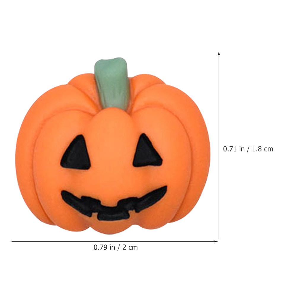50Pcs Mini Resin Pumpkin Charm - Embellishment Crafts 评论和价格