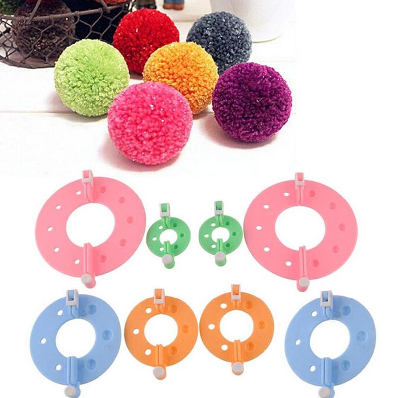 8Pcs 4 Sizes Plastic Pompom Ma - Pom Pom Maker Tool 评论和价格