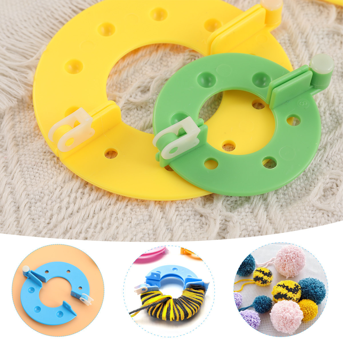 8Pcs Pompom Makers 4 Sizes Ess - Pom Pom Maker Tool 评论和价格