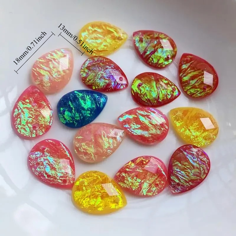 15pcs 13*18mm Tear drop Rhines - Sew On Rhinestone 评论和价格