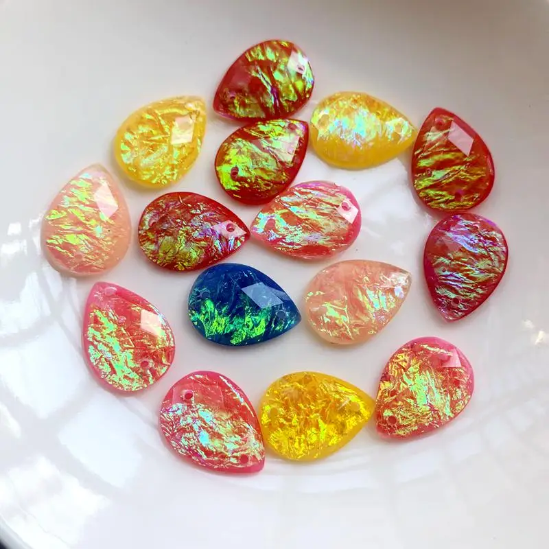 15pcs 13*18mm Tear drop Rhines - Sew On Rhinestone 评论和价格