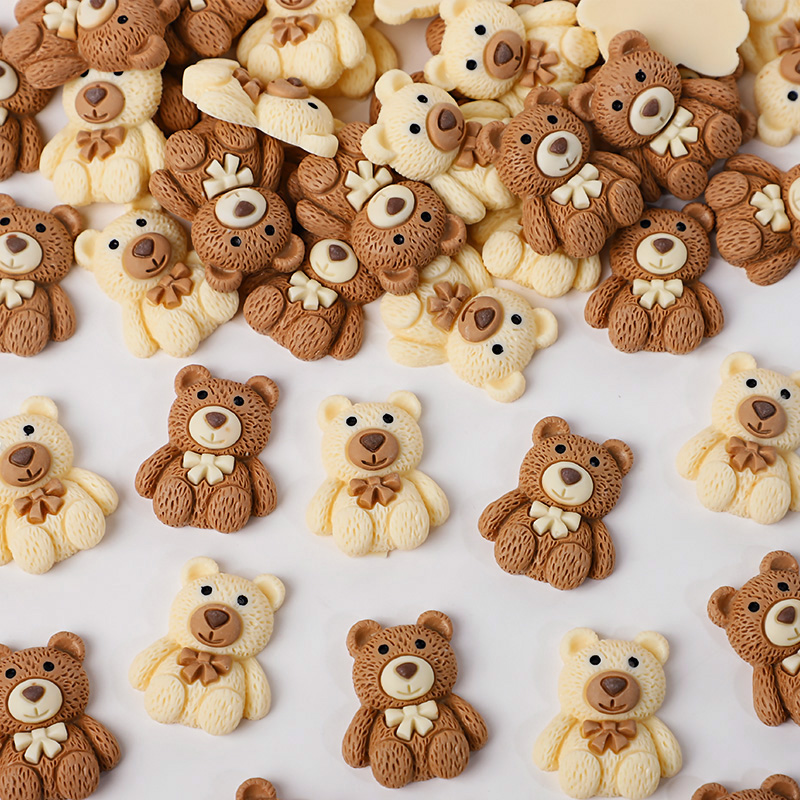 10/30/50pcs Resin Teddy Bear C - Embellishments For Scrapbooking 评论和价格