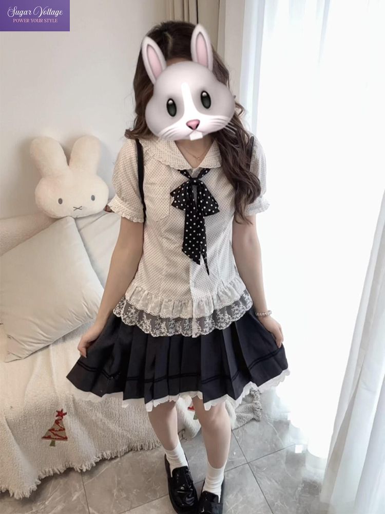 New Sweet Coquette 2 Piece Set - Elastic Lace Trim 评论和价格
