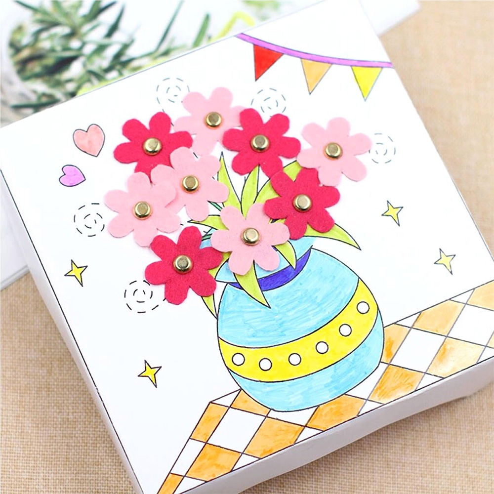 100pcs/Bag Mix Pattern Round M - Embellishments For Scrapbooking 评论和价格