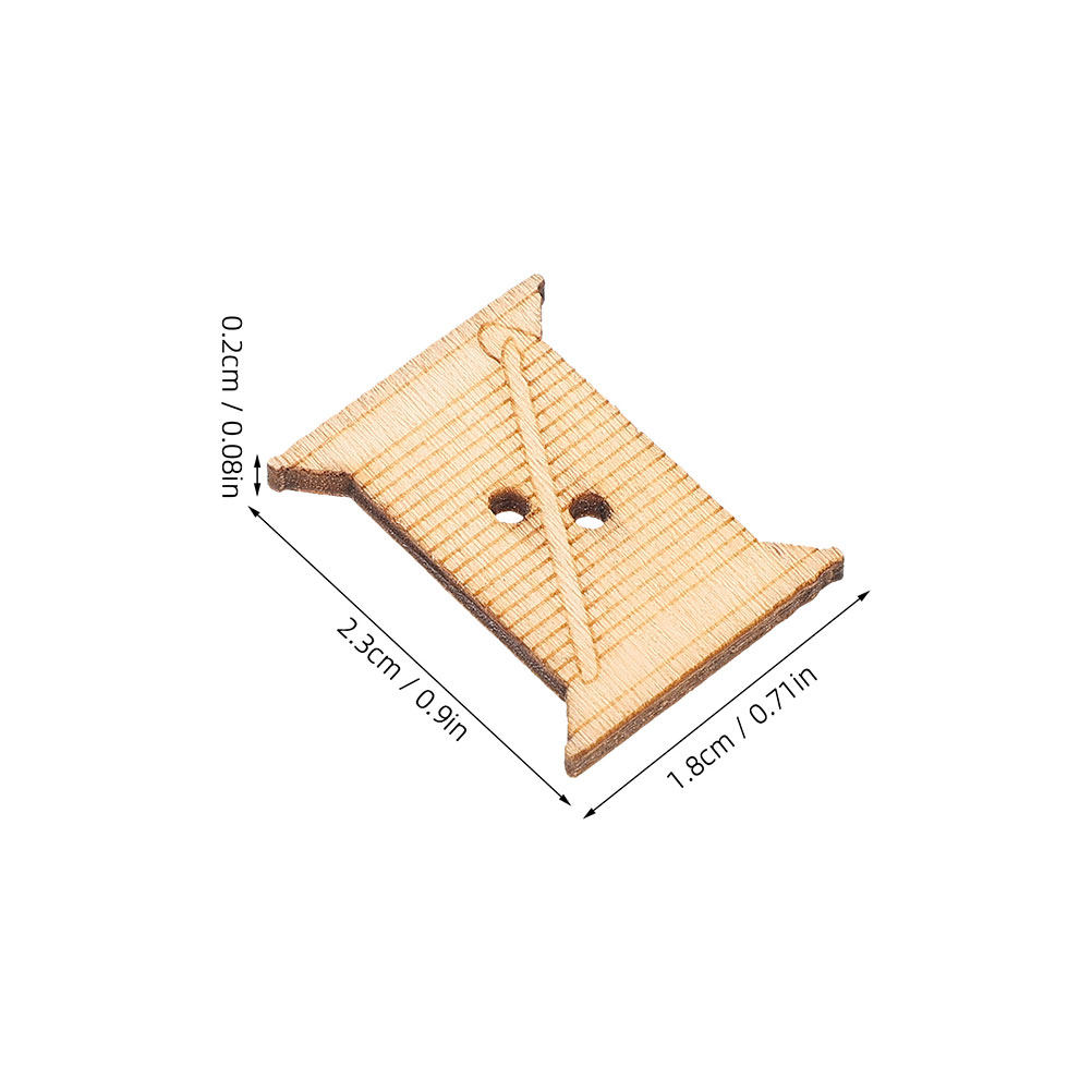 100Pcs Wooden Sewing Machine T - Embroidery Craft 评论和价格